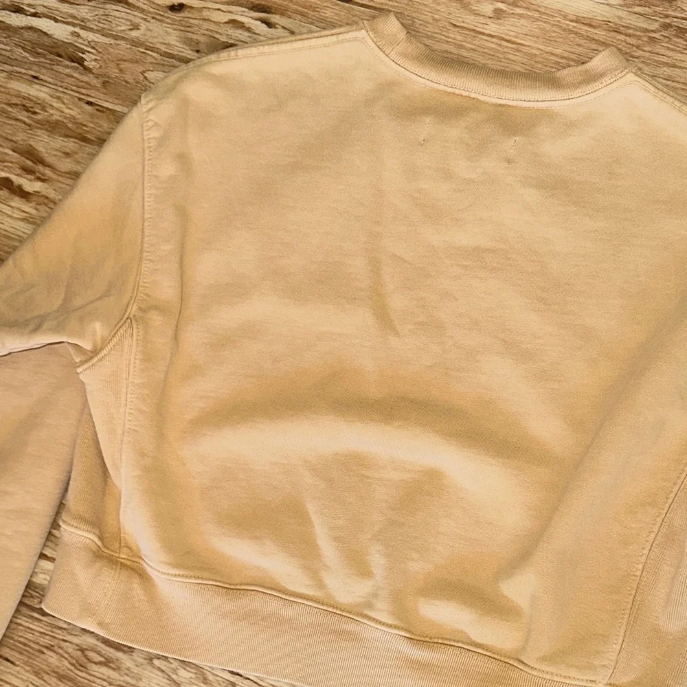 Mustard Yellow Crewneck Sweatshirt for Women XS Yellow Label - Picture 5 of 5